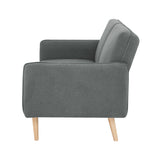 NNEDSZ Celia 3 Seater Sofa Queen Bed Fabric Uplholstered Lounge Couch - Mid Grey