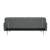 NNEDSZ Celia 3 Seater Sofa Queen Bed Fabric Uplholstered Lounge Couch - Mid Grey