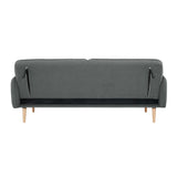 NNEDSZ Celia 3 Seater Sofa Queen Bed Fabric Uplholstered Lounge Couch - Mid Grey