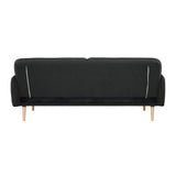 NNEDSZ Celia 3 Seater Sofa Queen Bed Fabric Uplholstered Lounge Couch - Charcoal