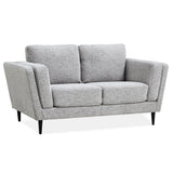 NNEDSZ Skylar 2 Seater Sofa Fabric Uplholstered Lounge Couch - Pepper