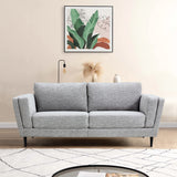 NNEDSZ Skylar 3 + 2 Seater Sofa Fabric Uplholstered Lounge Couch - Pepper