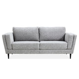 NNEDSZ Skylar 3 + 2 Seater Sofa Fabric Uplholstered Lounge Couch - Pepper