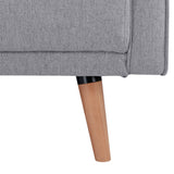 NNEDSZ 2 Seater Fabric Sofa Lounge Couch Grey