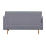 NNEDSZ 2 Seater Fabric Sofa Lounge Couch Light Grey