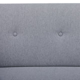 NNEDSZ 2 Seater Fabric Sofa Lounge Couch Light Grey