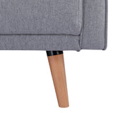 NNEDSZ 2 Seater Fabric Sofa Lounge Couch Light Grey