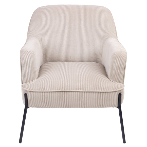 NNEDSZ Leah Fabric Armchair Occasional Accent Arm Chair Silver