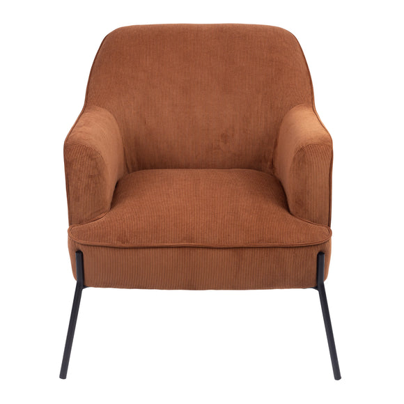 NNEDSZ Leah Fabric Armchair Occasional Accent Arm Chair Brown