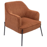 NNEDSZ Leah Fabric Armchair Occasional Accent Arm Chair Brown