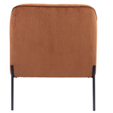NNEDSZ Leah Fabric Armchair Occasional Accent Arm Chair Brown