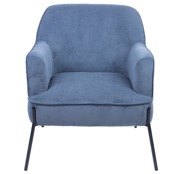 NNEDSZ Leah Fabric Armchair Occasional Accent Arm Chair Blue