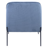 NNEDSZ Leah Fabric Armchair Occasional Accent Arm Chair Blue