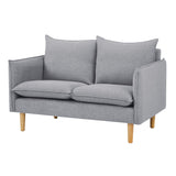 NNEDSZ Sinatra 2 Seater Fabric Sofa Lounge Couch Grey