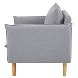 NNEDSZ Sinatra 2 Seater Fabric Sofa Lounge Couch Grey