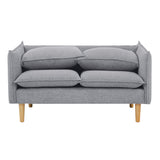 NNEDSZ Sinatra 2 Seater Fabric Sofa Lounge Couch Grey