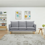 NNEDSZ Sinatra 2 + 3 Seater Fabric Sofa Lounge Couch Grey