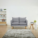 NNEDSZ Sinatra 2 + 3 Seater Fabric Sofa Lounge Couch Grey