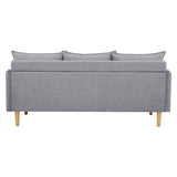 NNEDSZ Sinatra 2 + 3 Seater Fabric Sofa Lounge Couch Grey