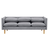 NNEDSZ Sinatra 2 + 3 Seater Fabric Sofa Lounge Couch Grey