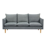 NNEDSZ Sinatra 2 + 3 Seater Fabric Sofa Lounge Couch Dark Grey