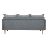 NNEDSZ Sinatra 2 + 3 Seater Fabric Sofa Lounge Couch Dark Grey