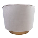 NNEDSZ Bronte Fabric Swivel Occasional Chair Lounge Seat Cream