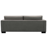 NNEDSZ Royalty 3 Seater Sofa Fabric Uplholstered Lounge Couch - Grey