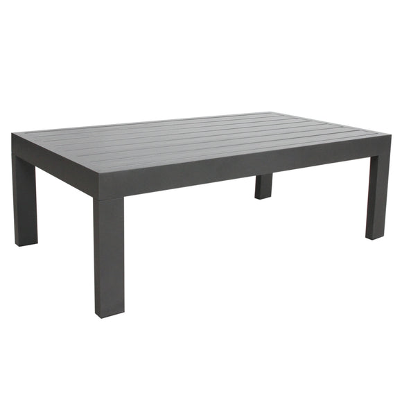 NNEDSZ Outie 133cm Outdoor Coffee Table Aluminum Frame Charcoal