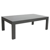 NNEDSZ Outie 133cm Outdoor Coffee Table Aluminum Frame Charcoal