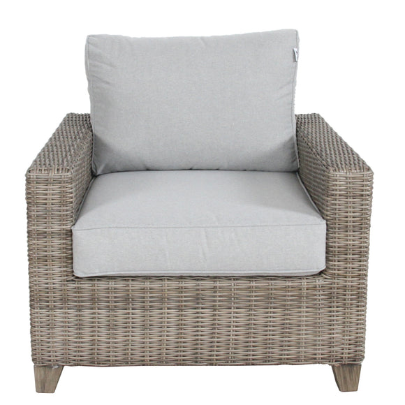 NNEDSZ Sophy 1 Seater Wicker Rattan Outdoor Sofa Chair Lounge