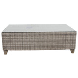 NNEDSZ Sophy 131cm Wicker Rattan Outdoor Coffee Table