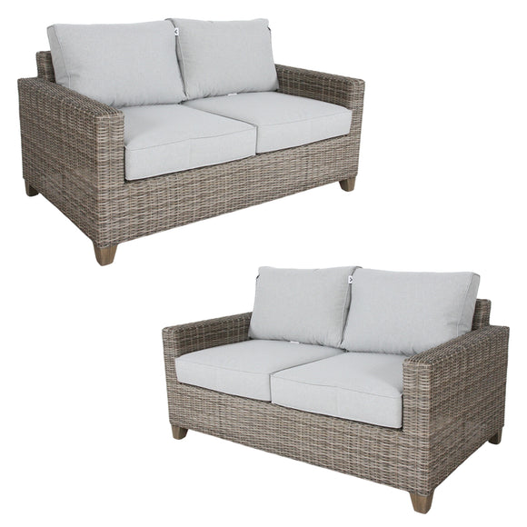 NNEDSZ Sophy 2+2 Seater Wicker Rattan Outdoor Sofa Chair Lounge Set