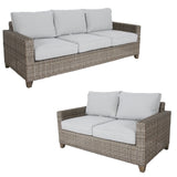 NNEDSZ Sophy 2+3 Seater Wicker Rattan Outdoor Sofa Chair Lounge Set