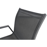 NNEDSZ Iberia 6pc Set Aluminium Outdoor Dining Table Chair Charcoal