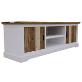 NNEDSZ Orville ETU Entertainment TV Unit 180cm 2 Door Solid Acacia Timber - Multi Color