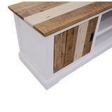 NNEDSZ Orville ETU Entertainment TV Unit 180cm 2 Door Solid Acacia Timber - Multi Color