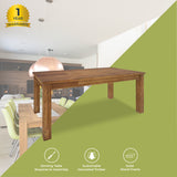 NNEDSZ Birdsville Dining Table 190cm Solid Mt Ash Wood Home Dinner Furniture - Brown