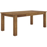 NNEDSZ Birdsville Dining Table 190cm Solid Mt Ash Wood Home Dinner Furniture - Brown
