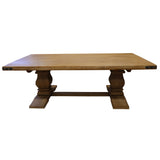 NNEDSZ Gloriosa Coffee Table 140cm Pedestal Solid Mango Timber Wood - Honey Wash