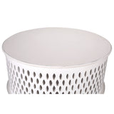 NNEDSZ Pansy  Wooden Round 80cm Coffee Table - White