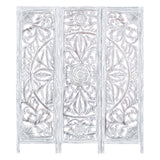 NNEDSZ Diego 3 Panel Room Divider Screen Privacy Shoji Timber Wood Stand - White