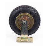 NNEDSZ 8 Inch Fixed Castor Caster Pneumatic Tyres Tyre  Wheel Trolley Cart Wheelbarrow