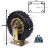 NNEDSZ 8 Inch Fixed Castor Caster Pneumatic Tyres Tyre  Wheel Trolley Cart Wheelbarrow