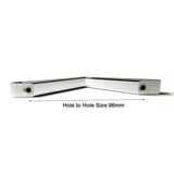 NNEDSZ 96MM Silver Zinc Alloy Kitchen Nickel Door Cabinet Drawer Handle Pulls