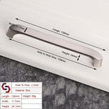 NNEDSZ Brushed ZINC Kitchen Door Cabinet Drawer Handle Pulls 128MM
