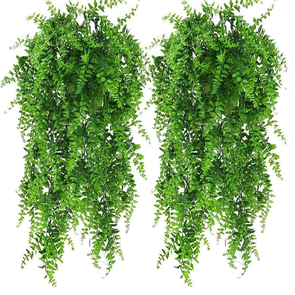 NNEDSZ 2 Pack 76cm Fake Plants Faux Artificial Eucalyptus Plants Home Garden Window Office Wedding Decoration
