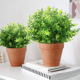 NNEDSZ 2 Pack Fake Plants Faux Artificial Eucalyptus Plants Home Garden Window Office Wedding Decoration