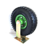 NNEDSZ 10Inch Fixed Castor Caster Pneumatic Tyres Tyre  Wheel Trolley Cart Wheelbarrow