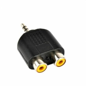 NNEDSZ 3.5mm Male to 2X RCA Female Audio Video Splitter Adapter Connector Coupler